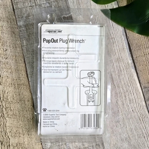 SUPERIOR TOOL | PopOut Plug Wrench Tool 3930 NWT - Picture 2 of 5